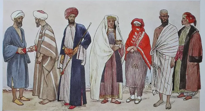Framed Print : Clothes, pilgrim, Hadji em wide wrap Framed Print : Clothes, pilgrim, Hadji em wide wrap