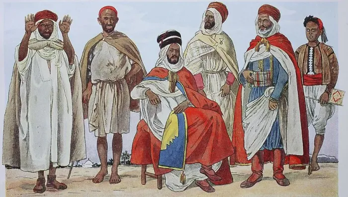 Framed Print : Clothing, Algiers, circa 19th century Framed Print : Clothing, Algiers, circa 19th century