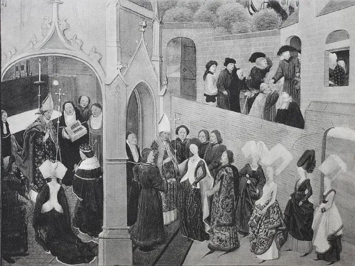 Framed Print : Clothing, Burgundian fashion in 15th-century Flemish book illumination Framed Print : Clothing, Burgundian fashion in 15th-century Flemish book illumination