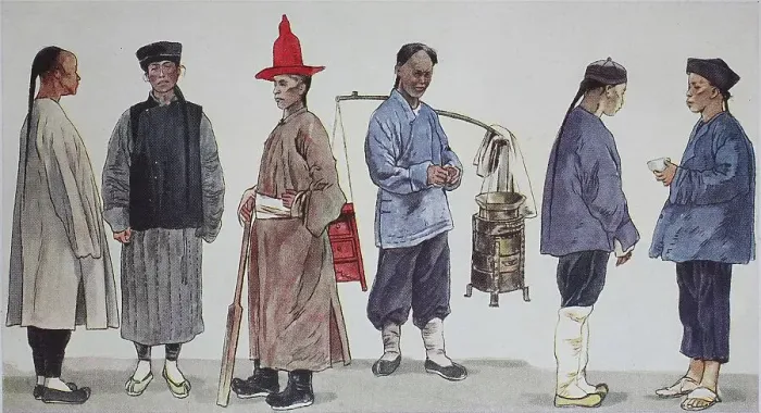 Framed Print : Clothing, circa 19th century, folk costumes