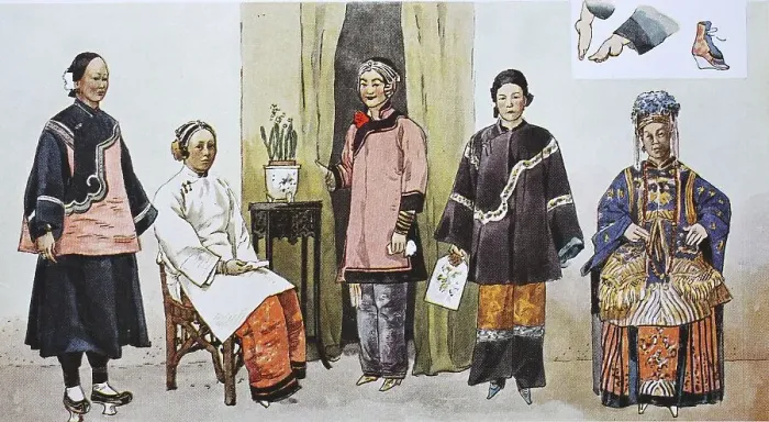 Framed Print : Clothing, circa 19th century, from lks Framed Print : Clothing, circa 19th century, from lks