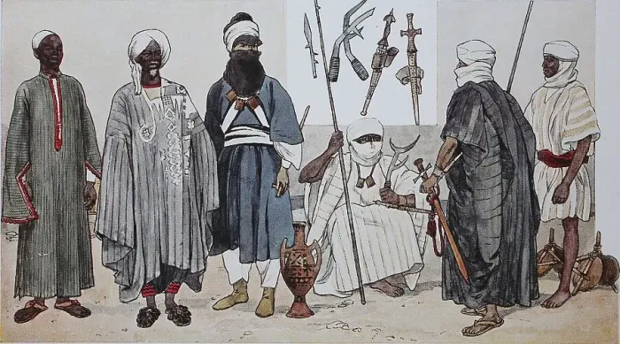Framed Print : Clothing, fashion in Africa, West Africa