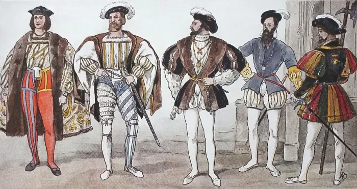 Framed Print : Clothing, fashion in France at the time of the Renaissance c Framed Print : Clothing, fashion in France at the time of the Renaissance c