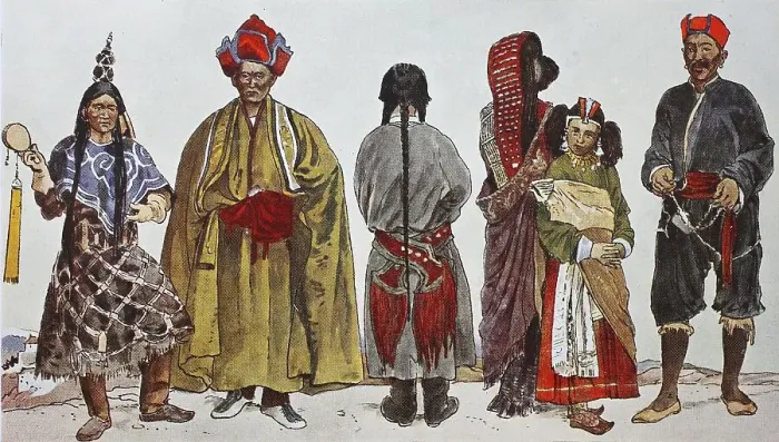 Framed Print : Clothing, fashion in India, from 1600-1800 Framed Print : Clothing, fashion in India, from 1600-1800
