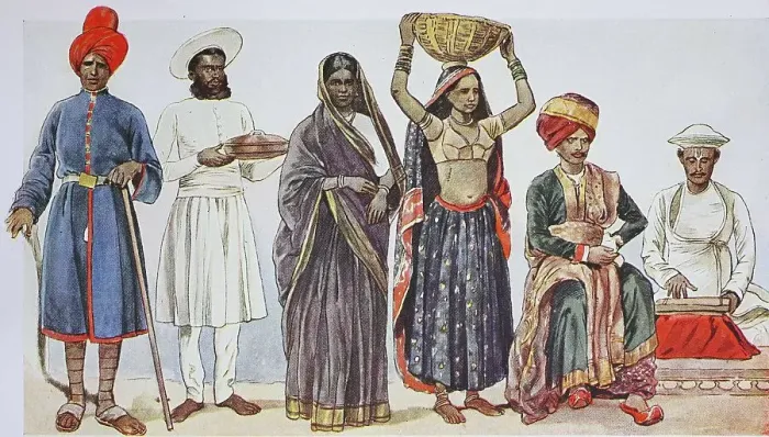 Framed Print : Clothing, fashion in India in modern history
