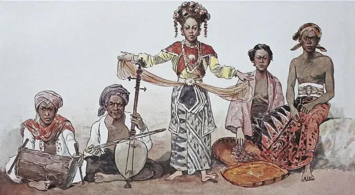 Framed Print : Clothing, fashion in Java, Javanese costumes Framed Print : Clothing, fashion in Java, Javanese costumes