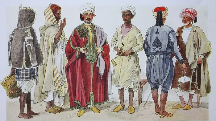 Framed Print : Clothing, Tunis, circa 19th century