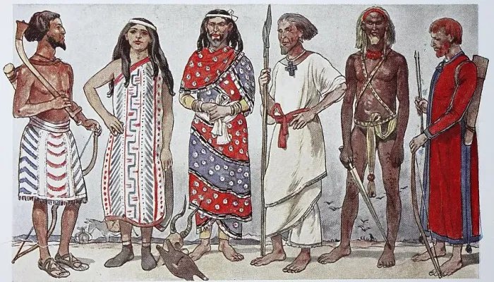 Framed Print : Clothing of the West Asians in Antiquity