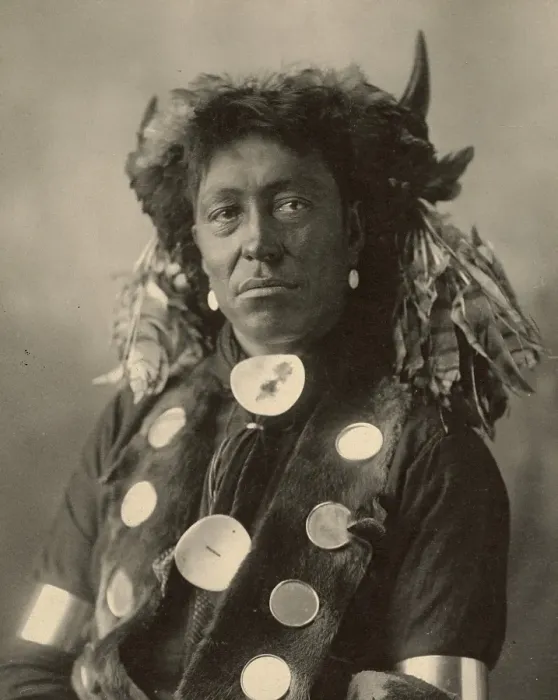Framed Print : Cloud Man, Assinaboine, after a painting by F.A.Rinehart, 1899, a people of the Indians of North America, historically belonging to the cultural area of the Prairie Indians, Historic, digitally restored reproduction of an original from that time