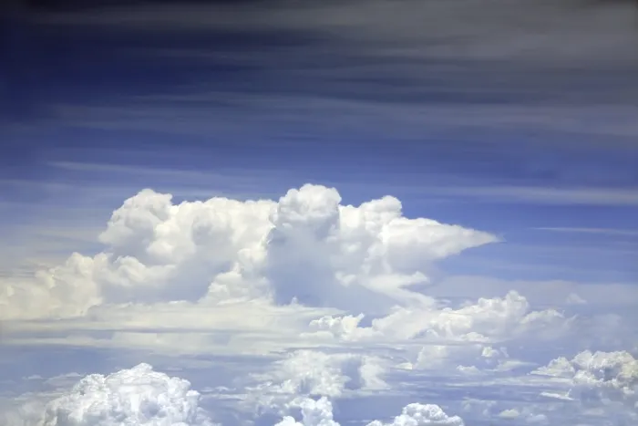 Framed Print : Clouds from 38000 ft above sea level
