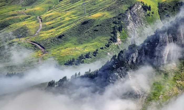Framed Print : Clouds on Fronalpstock