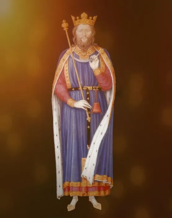 Framed Print : Clovis, Chlodovechus, Chlodwig I. Chlodowech, 466-511, King of the Franks of the Merovingian dynasty, digitally edited after Jean_de_Tillet