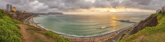 Framed Print : Coast, Panorama, Lima, Peru