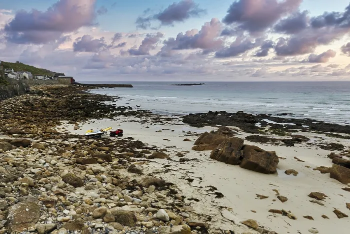 Framed Print : Coastline, bay with rocks and sandy beach Framed Print : Coastline, bay with rocks and sandy beach