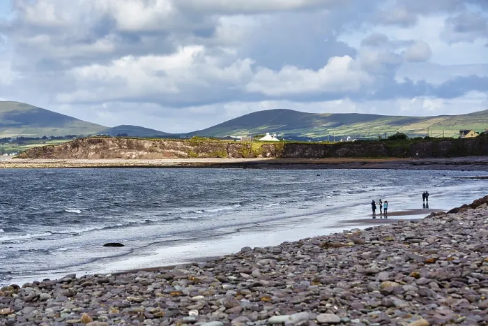 Framed Print : Coastline, shingle beach in Waterville
