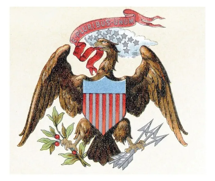 Framed Print : Coat of arms of the United States of North America Framed Print : Coat of arms of the United States of North America
