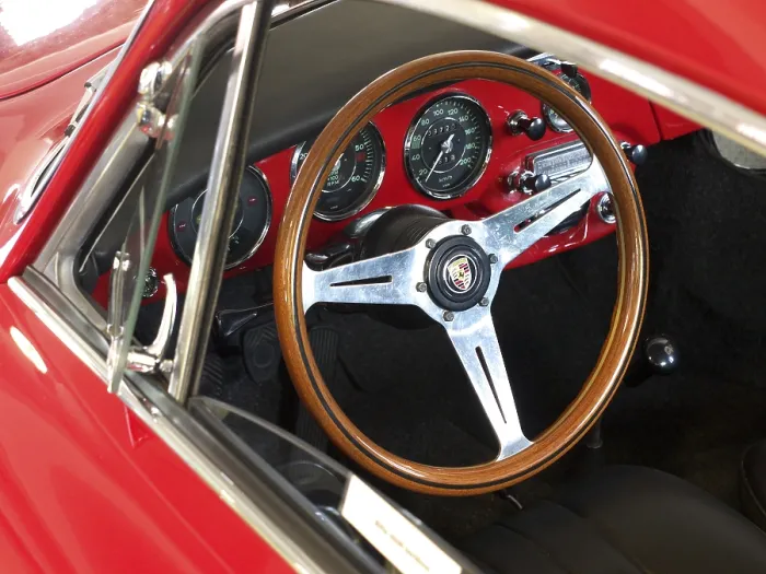 Framed Print : Cockpit of a classic Porsche 356 car Framed Print : Cockpit of a classic Porsche 356 car