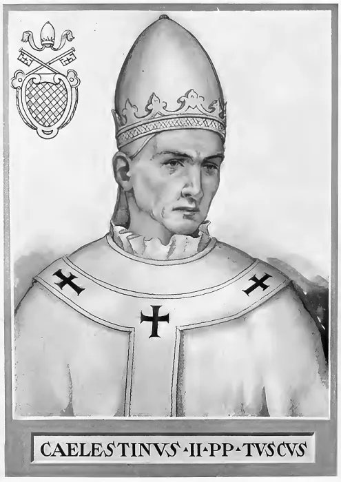 Framed Print : Coelestine II, originally Guido di Castello