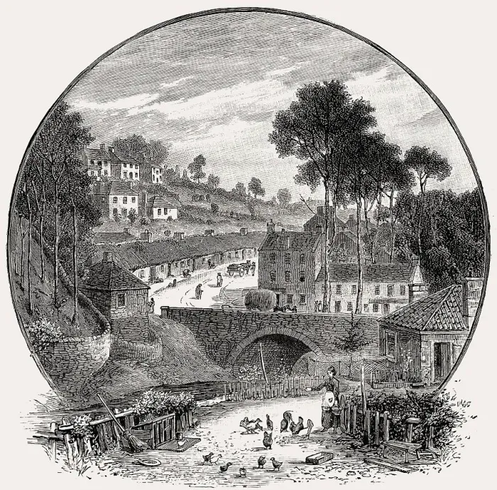 Framed Print : Colinton, Edinburgh, Scotland, 19th century