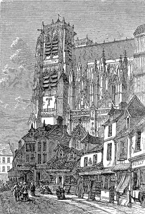 Framed Print : Collegiate church of St Vulfran in Abbeville
