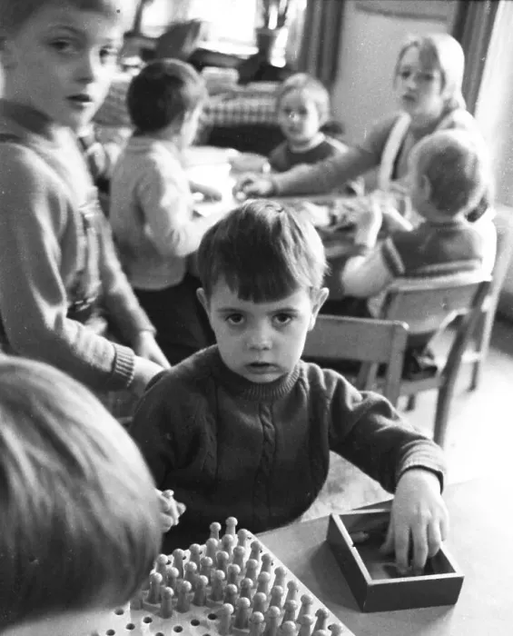 Framed Print : This colliery kindergarten with lots of music and paintings by Ruhrkohle AG (RAG)
