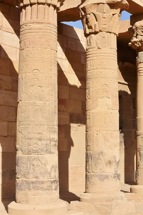 Framed Print : Colonnade, Temple of Philae, Aswan, Egypt