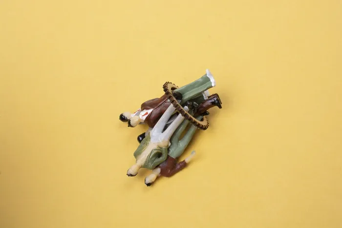 Framed Print : Colorful diverse miniature people figurines make crowd on ground