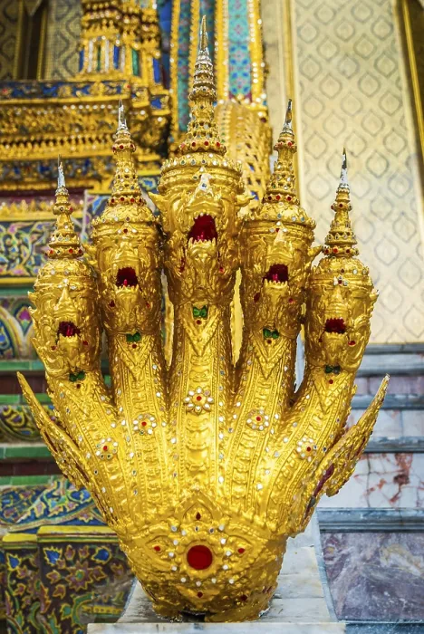 Framed Print : Colorful statue against colorful pagoda at Wat Phra Kaew temple Framed Print : Colorful statue against colorful pagoda at Wat Phra Kaew temple