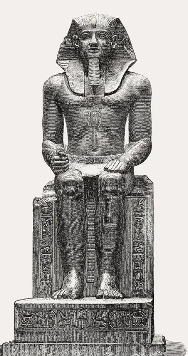Framed Print : Colossal Pharaoh statue, Ancient Egypt Framed Print : Colossal Pharaoh statue, Ancient Egypt