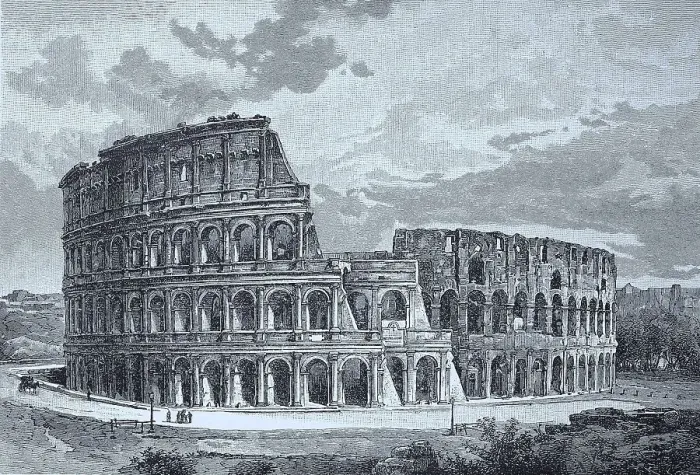 Framed Print : The Colosseum (Flavian Amphitheatre) or Colosseum
