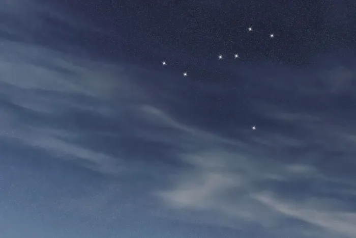 Framed Print : Columba star constellation, Night sky