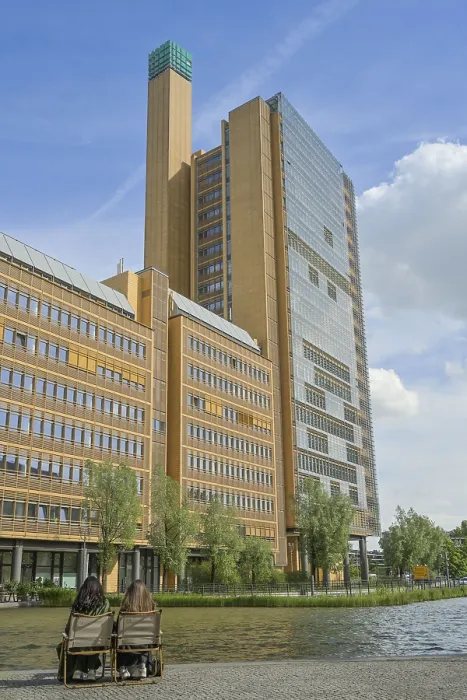 Framed Print : Commercial building Atrium Tower