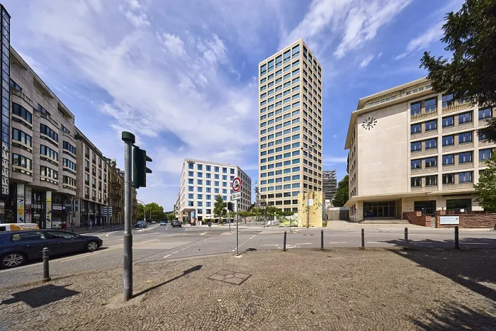 Framed Print : Commercial building, building, high-rise building