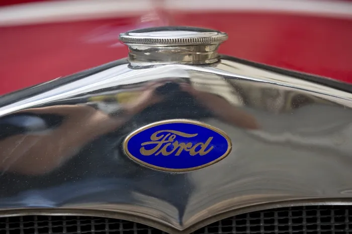 Framed Print : Company logo on oldtimer Ford model A Framed Print : Company logo on oldtimer Ford model A