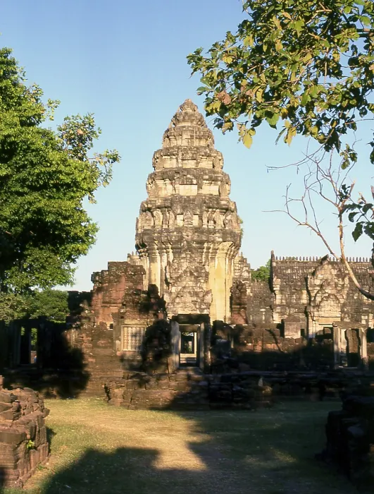 Framed Print : The complex at Phimai dates originally from the reign of Surayavarman II (r) Framed Print : The complex at Phimai dates originally from the reign of Surayavarman II (r)