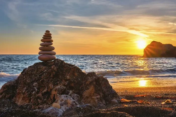 Framed Print : Concept of balance and harmony