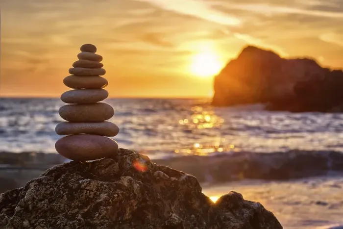 Framed Print : Concept of balance and harmony