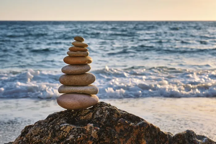 Framed Print : Concept of balance and harmony