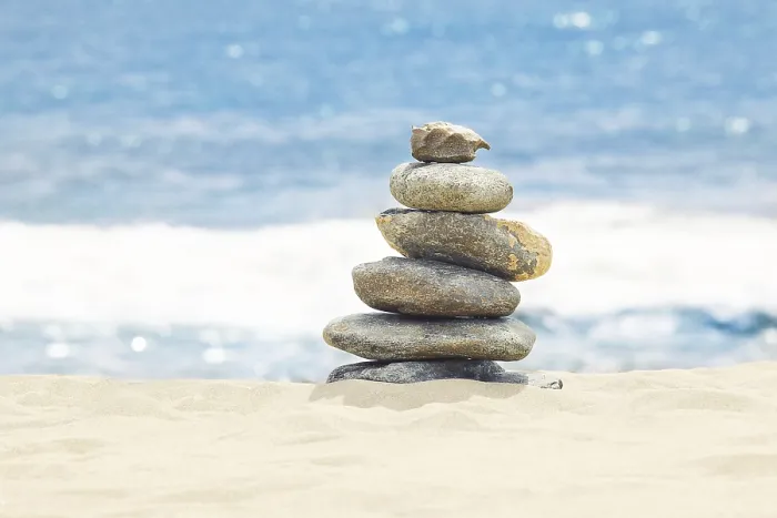 Framed Print : Concept of balance and harmony