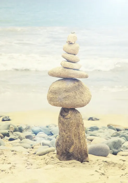 Framed Print : Concept of balance and harmony