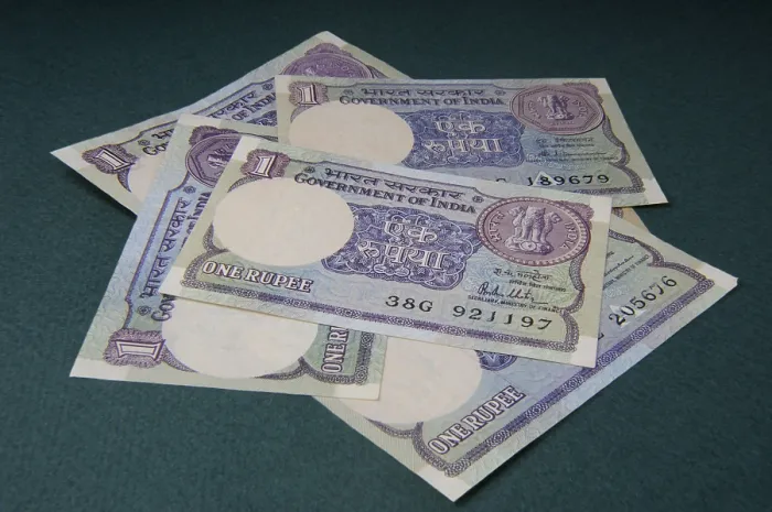 Framed Print : Concept of Indian currency one rupee notes Framed Print : Concept of Indian currency one rupee notes