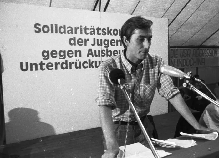 Framed Print : The congress of the DKP-affiliated Socialist German Workers Youth (SDAJ)