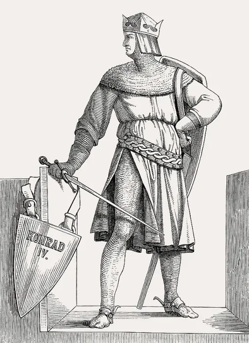 Framed Print : Conrad, 1228 - 1254, King of Germany (King of the Romans)