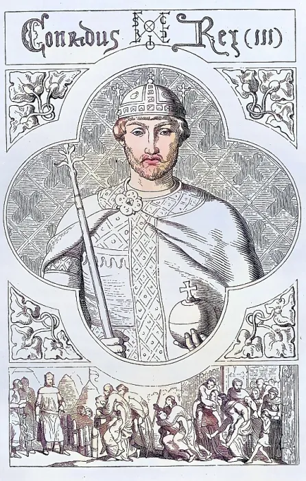 Framed Print : Conrad III (born 1093 or 1094, died February 15)