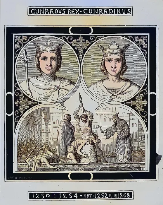 Framed Print : Conrad IV, Conrad (born 25 April 1228)