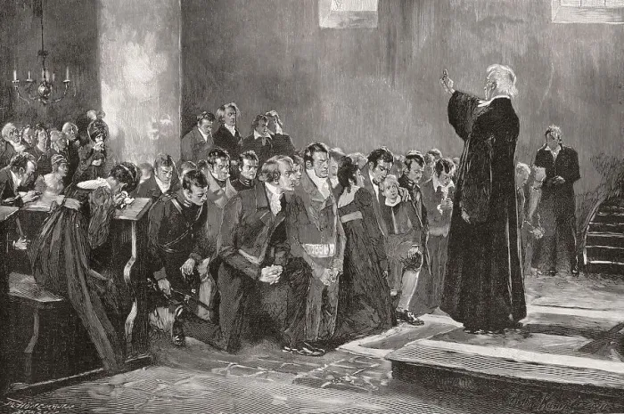 Framed Print : Consecration of Luetzow's volunteer corps in Rogau Framed Print : Consecration of Luetzow's volunteer corps in Rogau