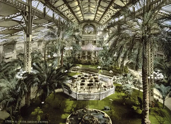 Framed Print : The conservatory, interior view