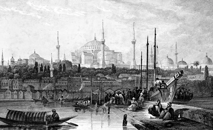 Framed Print : Constantinople and St. Sophia Church