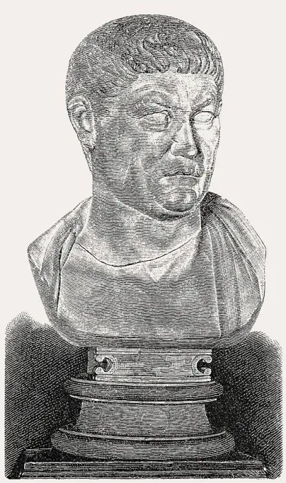 Framed Print : Constantius I, or Constantius Chlorus