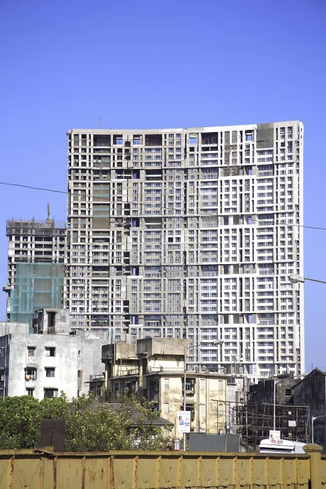 Framed Print : Construction of a building, Mahalakshmi Framed Print : Construction of a building, Mahalakshmi